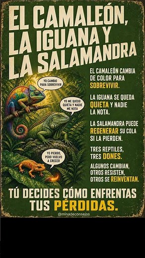 Cambia, resiste y reinvéntate ante la pérdida 🦎💪 #shorts #viral #motivacion #resiliencia #crecimient
