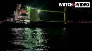 Bulk carrier ‘sinking’ after crash