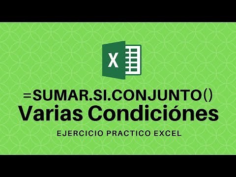☑ Usar función SUMAR.SI.CONJUNTO() en Excel