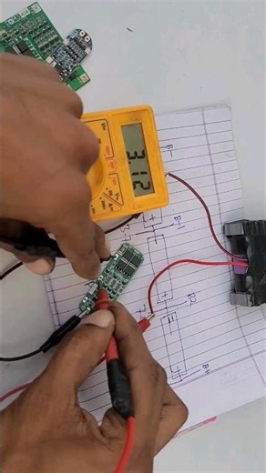 How to Multimeter Lithium Battery BMS test || Battery BMS testing करना सीखें || #shorts