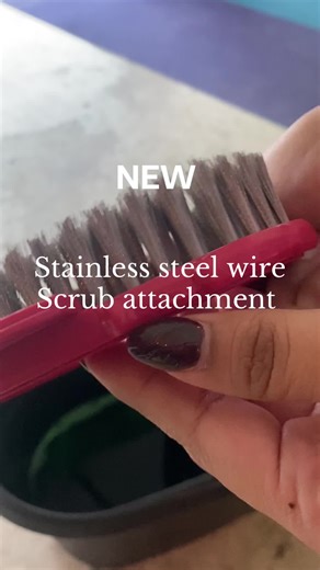 This has been a perfect additon to my brushes! Its great for tough jobs. #cleantok #scrubbrush #wirebrush #garagefloorcleaning