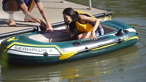Watch Intex 68370EP Challenger 3 Inflatable Raft Boat Set on Amazon Live