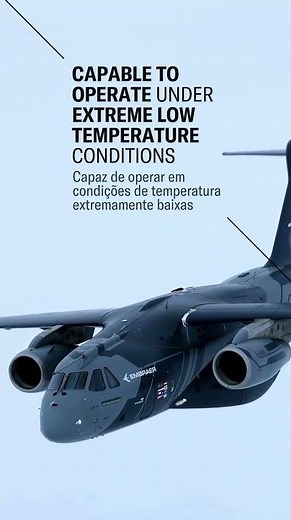 The KC-390 Millennium is in action on ice!