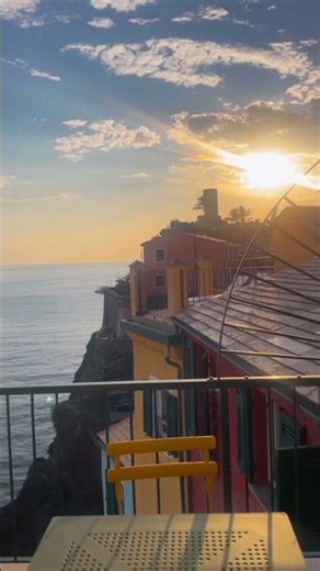 🇮🇹 Golden Hour in Cinque Terre #travel #europe #history #italy