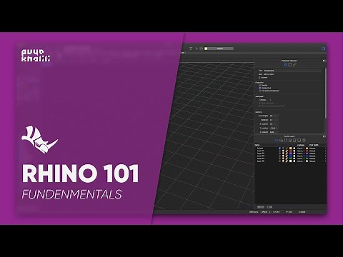 Rhino 101 - Intro to learning Rhinoceros 3D