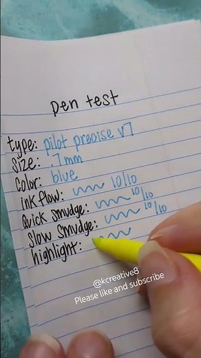 Pilot Pen Test Review #artsupplies #pilot #pens #review #test