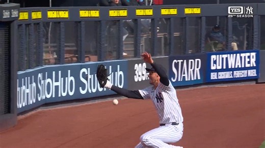 He had exactly 4.1 seconds to solve a physics equation.The math of a 4% catch1. Speed of the baseball off the bat: 108 mph2. Total flight time to the wall: 4.1 seconds3. Time his brain took to calculate the drop: 0.15 seconds4. Time left to reach the spot: 3.95 seconds5. Distance he had to run: 92 feet6. Top sprint speed reached: 19.8 mph7. Size of the target: 2.9 inches8. Margin of error for the leap: 0.12 seconds9. Margin of error for the glove: 2 inches10. AI probability of catching it: 4%11.