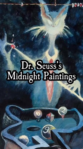 After Dr. Seuss passed away in 1991, a private collection of his personal artwork—nicknamed “The Midnight Paintings”—slowly came to light. Unlike his colorful children’s books, these pieces are way darker, weirder, and more surreal, almost like peeking into the parts of his imagination that were never meant for kids. Does seeing this side of a beloved children’s author fascinate you, or does it make his stories feel a little more unsettling? #strangehistory #darkart #drseuss #creepyart #dark | T