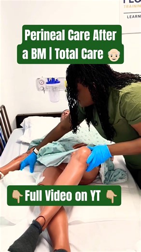Perineal Care After a Patient has a BM in Bed
