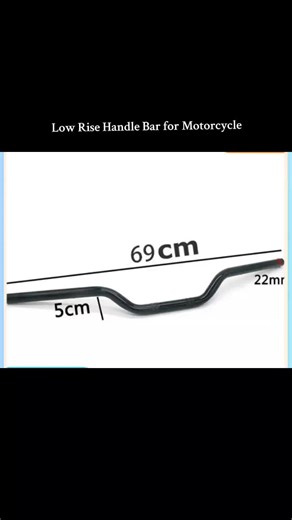 Low Rise Handle Bar for Motorcycle Performance