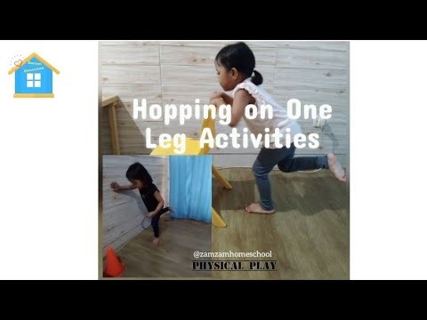 2 Hopping on One Leg Activities for Kids & Toddlers | Gross Motor Skills | Physical Play | EYFS