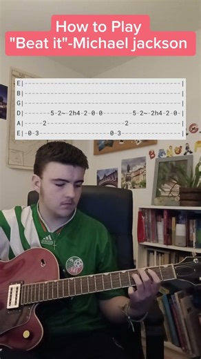 How to Play beat it by michael jackson#shorts