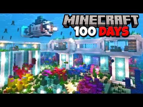 I Survived 100 Days in an Endless Ocean in Minecraft