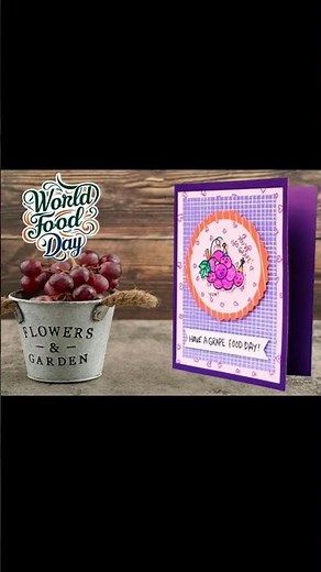 Make a Cute Food-Themed Card in Seconds | DIY Food Day Card Idea!