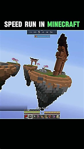 Speed run in minecraft | #trending #minecraft