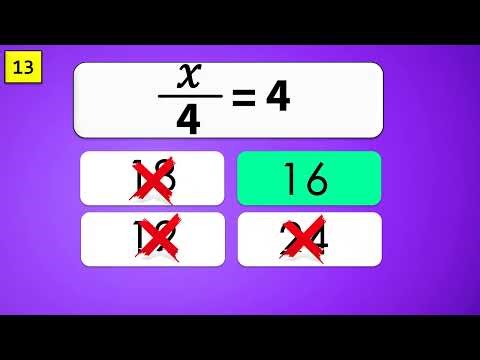 🧠 Math Practice – Algebra Questions with Answers 📊✔️