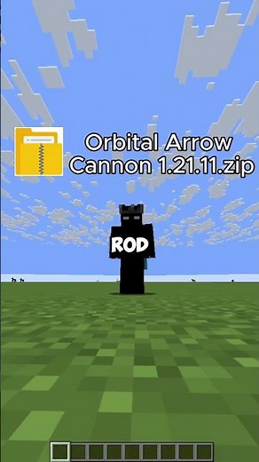 Orbital Arrow Cannon | Using fishing rod #minecraft