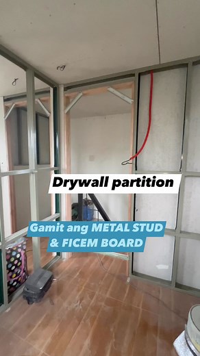 22K views · 127 reactions | Drywall partition, gamit ang METAL STUD at FICEM BOARD #serreyhousemakeover #reyhousemakeover | Ser Rey | Facebook