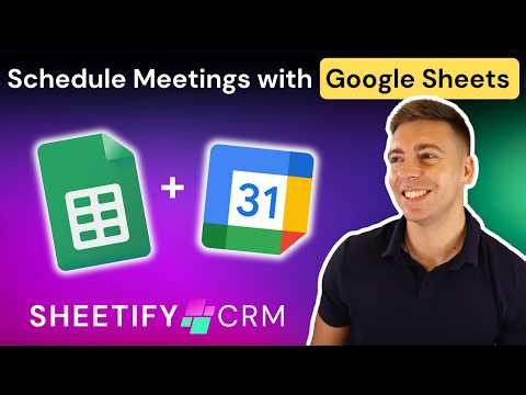 Schedule Meetings from Google Sheets in three clicks!