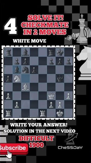 White 2 move checkmate! #chess #chessgame