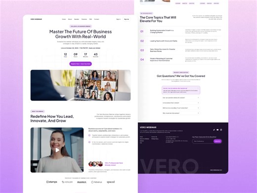 Live Event Registration Landing Page