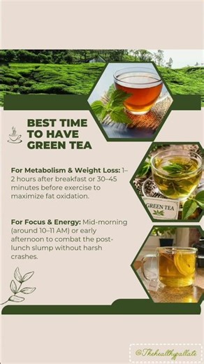 GREEN TEA is HEALTHY… but ONLY when you drink it right ⏰🍃