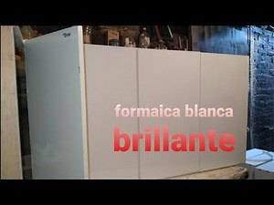 PUERTAS PARA COCINA INTEGRAL EN FORMAICA BLANCA BRILLANTE ( tutorial )