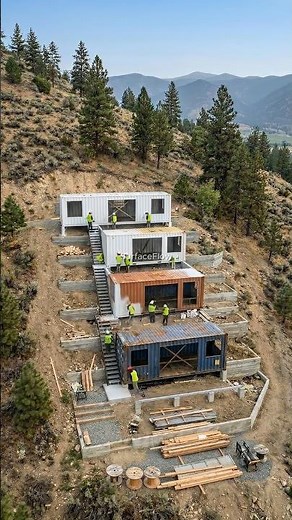 From Raw Containers to a Luxury Mountain Home 🏡🔥