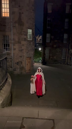 15K views · 351 reactions | Everyone’s been asking about this cloak  The satin and oversized hood make any outfit feel dramatic… perfect for Halloween… but honestly, it’s just as gorgeous if you’re planning a wedding in Edinburgh or want that fairytale vibe … Want to check it out? Simply comment “SATIN25” and I’ll send you the link  #scotlandisnow #hiddenedinburgh #visitscotland #photoshoot2025 #postcardplaces | Rhona The Unicorn Adventures | Facebook