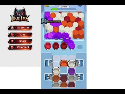 Hexa Fall Color Sort Level 21. Walkthrough Gameplay