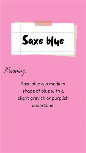 #saxeblue meaning