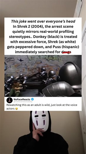 This joke went over everyone's head In Shrek 2 (2004) | shrek arresting scene