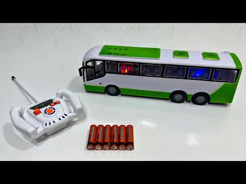 Unboxing RC shuttle bus, EV dancing ducks, RC spray racing car, Remote-controlled sports police car