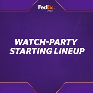 8.6K views · 100 reactions | With this kind of lineup, there’s no losing the watch-party game. Get your go-to game-day necessities at FedEx Office. Start prepping for your watch party at https://www.office.fedex.com/ | FedEx Office | Facebook