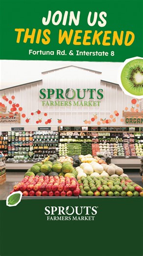 Join Sprouts Rewards and enjoy 20% off* your purchase at your new neighborhood Sprouts at Fortuna Rd. & Interstate 8 during our grand opening weekend celebration Friday, October 17th - Sunday, October 19th! *Valid at the Yuma-Foothills, AZ location only. Visit https://sprouts.com/yuma for details. | Sprouts Farmers Market