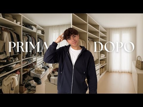 decluttering estremo! organizzazione e pulizia della mia cabina armadio
