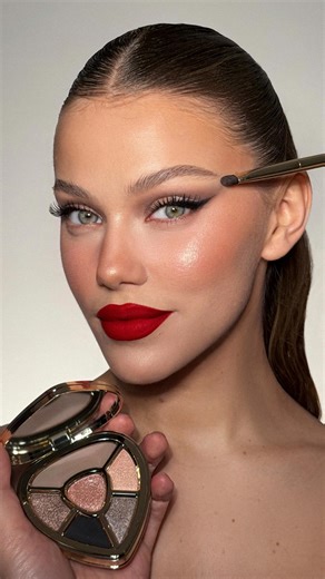 M R D A N I E L on Instagram: "Step into the festive season with @dolcegabbana_beauty Everlast Concealer Everlast Foundation Fig Skin Perfector Ever Icon Eye Palette “Chrome Star” Everfull Hi-Definition Mascara Cheeks & Eyes Match “Hopeful Rose” Everlift Luminizer My Lip Overliner “My Bright Red” Everkiss Liquid Lipstick “Devotion” Model @margheritabuoncristiani Hair @andrepirani_ #adv #DGBeauty #DGHoliday #DGMakeup #mrdaniel"