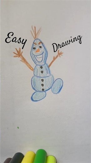 “Olaf Sketch Magic ✨ | Frozen Drawing #Shorts”