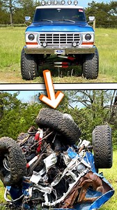 This F250 Is Ruined... Time To Squash It! #car #truck #f250 | Whistlindiesel