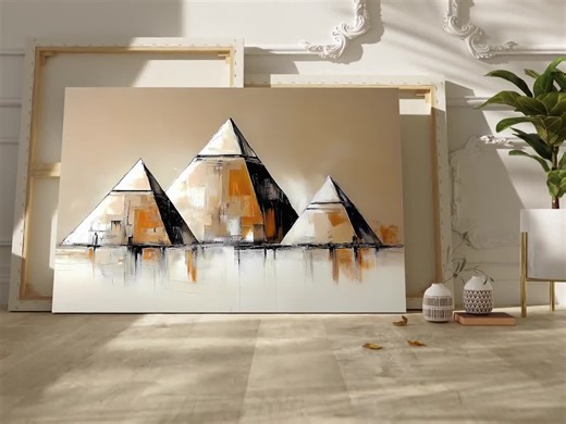 Egyptian Wall Art Decor, Pyramids Print, History Wall Art, Egyptian Decor Wall, Pyramid Wall Art, Oversized Wall Art Abstract - Etsy