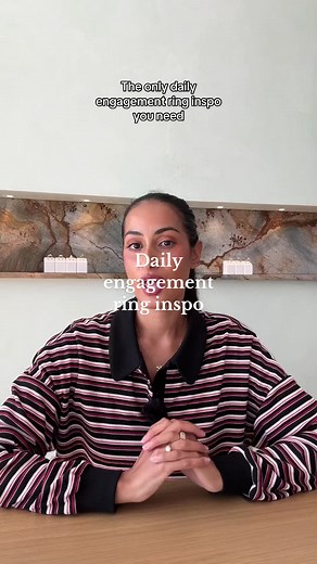 Custom Three-Stone Oval Engagement Ring with Birthstones | Tulip Setting