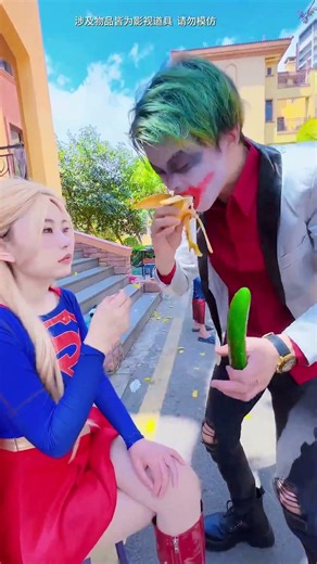 The clown took the time to stop doing such a thing