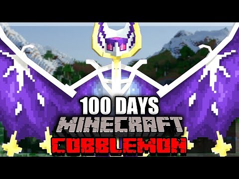 I Spent 100 Days In The BEST POKEMON Minecraft Mod! (Minecraft Cobblemon)