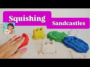 Sand castle fun playing for kids