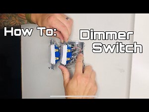 How To Install a Dimmer Light Switch | Replace a Light Switch, Works with LED lights