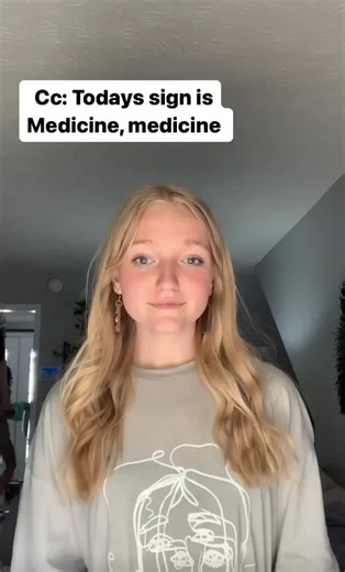 Medicine in American Sign Language #americansignlanguage #signlanguage #asl #medicalprofessionalsoftiktok