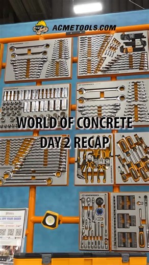 Acme Tools on Instagram: "Day 2 Recap at the World of Concrete! Catch the best moments, tech, and trends from WOC 2026. #worldofconcrete #powertools #innovation #acmetools"