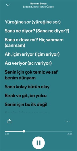 Merve Özbey Boynun Borcu #merveözbey #boynunborcu #spotify #şarkı @Taha_cgl