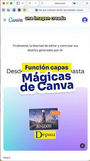 Turn AI images into editable designs with Canva 😏 #canva #design #ai