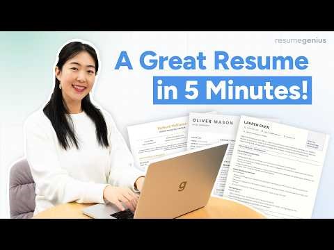 Build Your Professional Resume in Minutes! | Resume Genius Walkthrough